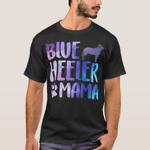 T-shirt Heeler Mama Australian Cattle Dog Maman Bleu Papa