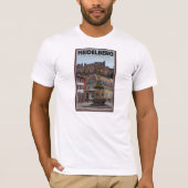 T-shirt Heidelberg - statue et château (Devant)