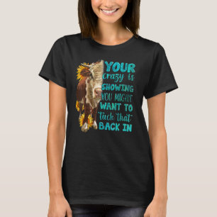 T-shirt Heifer Tournesol Wanna Tuck That Back Western F