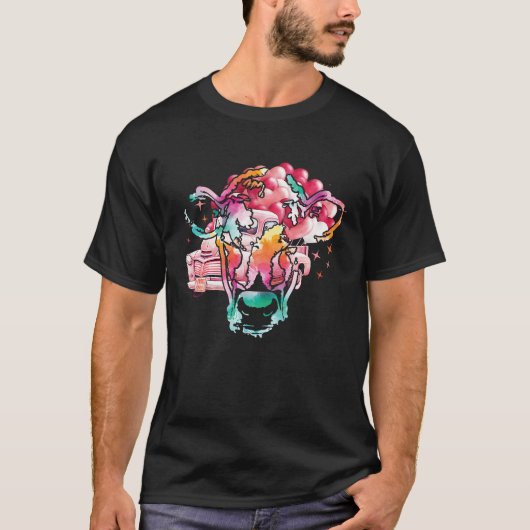 T-shirt Heifer Valentines Day Western Highland Cow  1 (Devant)