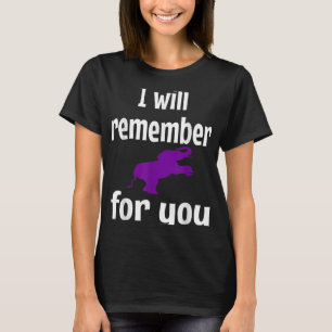 T-shirt Heimer Sensibilisation Purple Elephant Support Sou