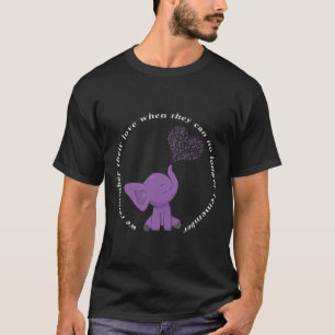 T-shirt Heimerheimer Monat I Endheimer Purple Bow Elephant