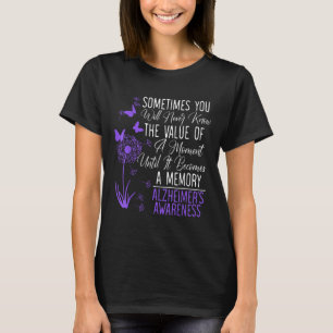 T-shirt Heimers Maladie Sensibilisation Démence Je Porte V