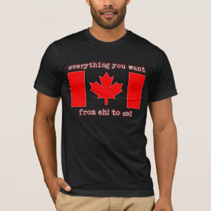 T-shirt Hein ! à la fierté de Canadien de chemise de Zed