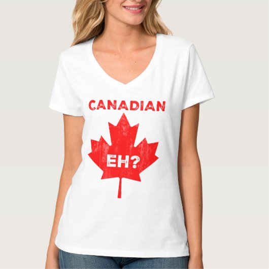 T-shirt Hein canadien ? Feuille d'érable (Devant)