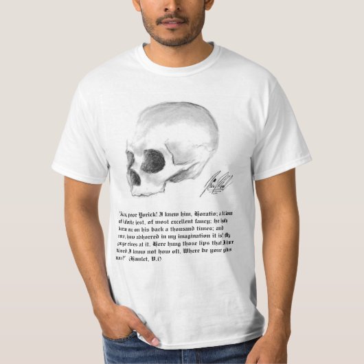 T-shirt Hélas, Yorick pauvre ! (Devant)