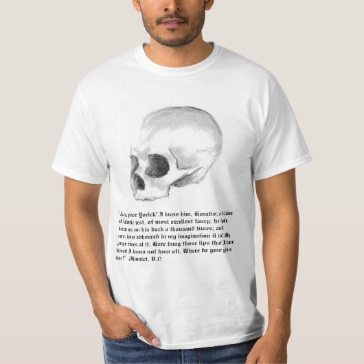 T-shirt Hélas, Yorick pauvre ! (Devant)
