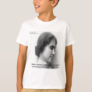 T-shirt Helen Keller & Célèbre Citation Sourds/Aveugles