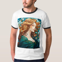 Helena - Femme blonde foncée dans le style Art Nou