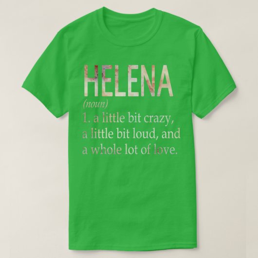 T-shirt Helena Fille Nom Définition (Design devant)
