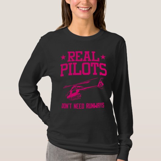 T-shirt Helicopter Pilot  For Men Women Cool Pilot Aviator (Devant)