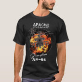 T-shirt Hélicoptère AH-64 Apache Cadeaux pour anciens comb (Devant)