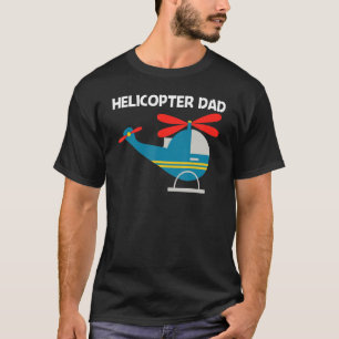 T-shirt Hélicoptère cool Pour Papa Hommes Avion Pilo