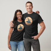 T-shirt Hélicoptère de dessin (Unisexe)