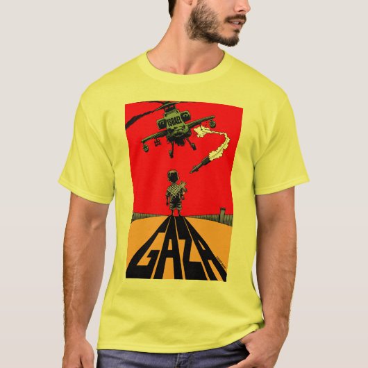 T-shirt hélicoptère de gaza (Devant)