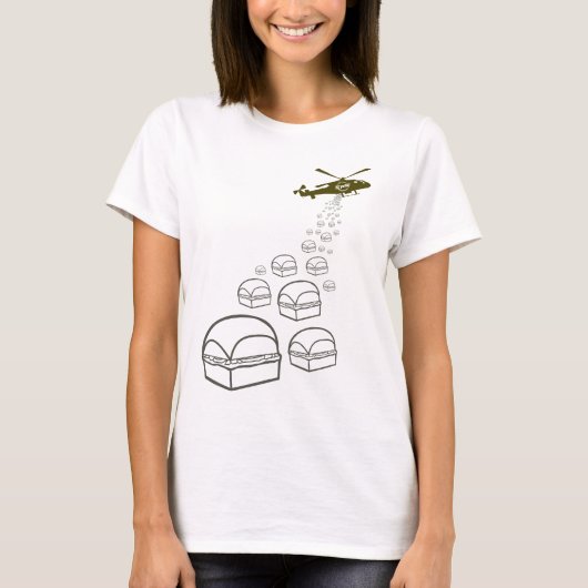T-shirt Hélicoptère de Krystal (Devant)