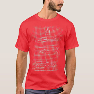 T-shirt Hélicoptère d'évacuation Médicale UH 1E 140 Huey