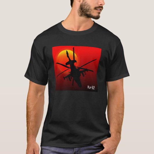 T-shirt Hélicoptère Ka-52 (Devant)