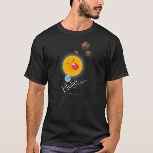 T-shirt Helio, fils du Sun : Pièce en t criarde (Devant)