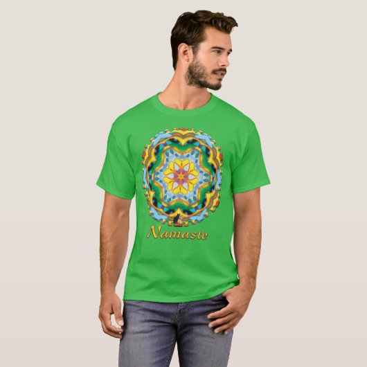 T-shirt Helios Namaste Kaleidoscope (Devant entier)