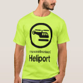T-shirt Heliport ⚠ thaï Script ⚠ (Devant)
