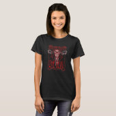 T-shirt Hell Bent Feminist She Devil Uterus (Devant entier)