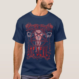 T-shirt Hell Bent Feminist She Devil Uterus