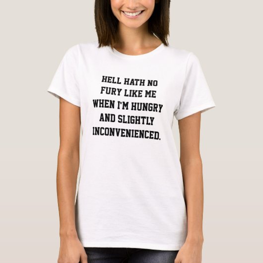 T-shirt "Hell Hath No Fury" (Voorkant)