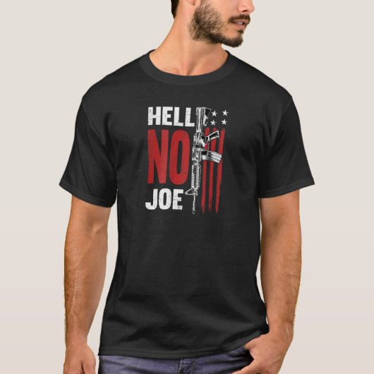 T-shirt Hell No Joe Tee Gun (À L'Arrière) Raglan (Devant)