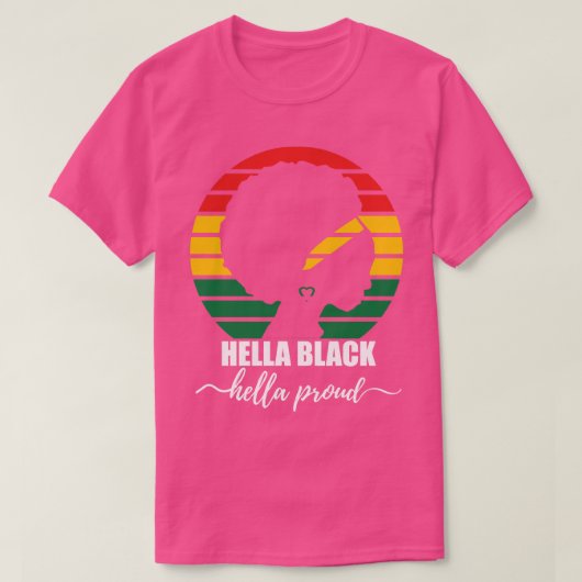 T-shirt hella hella fière histoire mois (Design devant)