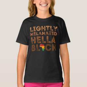 T-shirt Hella Melanée Légèrement Histoire noire Afrique T-