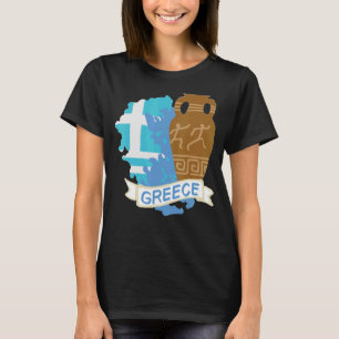 T-shirt Hellas Grèce souvenir pour les femmes