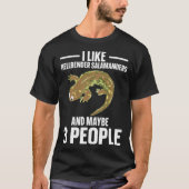 T-shirt Hellbender Salamander Funny Amphibian Biologist (Devant)