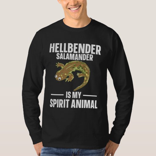 T-shirt Hellbender Salamander Is My Spirit Animal (Devant)