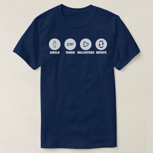T-shirt helldiers gamers pris repéré (Design devant)