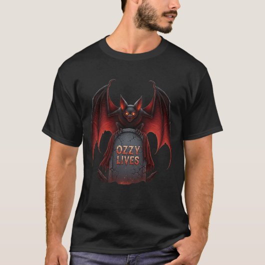 T-shirt Hellfire Red Guardian: "OZZY VIT" (Devant)
