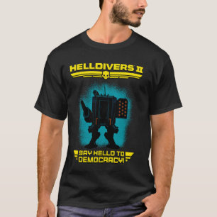 T-shirt Helllos 2 Sony Playstation Vidéo Jeu Dites Bonjour