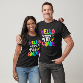 T-shirt Hello 10th Grade Square Root Of 100th Math Back To (Unisexe)