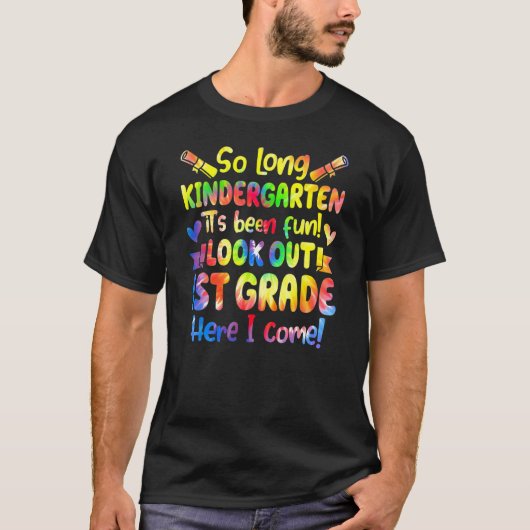 T-shirt Hello 1st Grade Teacher Student Back To School Tie (Devant)
