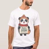 T-shirt Hello 2026 Panda Tee (Devant)
