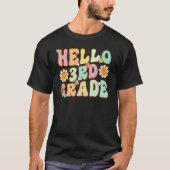 T-shirt Hello 3rd Grade Rainbow Teachers Kids Back to Scho (Devant)