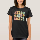 T-shirt Hello 3rd Grade Rainbow Teachers Kids Back to Scho (Devant)