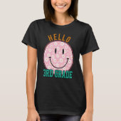 T-shirt Hello 3rd Grade Rainbow Teachers Kids Back to Scho (Devant)