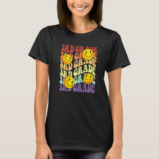 T-shirt hello 3rd third grade teacher Back To School Retro