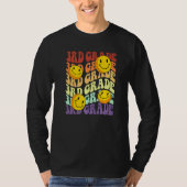 T-shirt hello 3rd third grade teacher Back To School Retro (Devant)