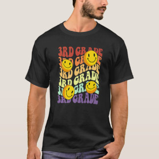 T-shirt hello 3rd third grade teacher Back To School Retro