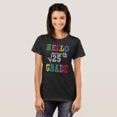 T-shirt Hello 5th Grade Square Root Of 25  Back To School (Devant entier)