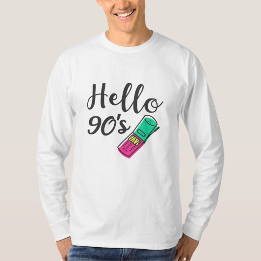 T-shirt Hello 90s Cellphone (Devant)