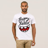 T-shirt Hello BIG Smile content (Devant entier)