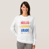 T-shirt Hello deuxième grade (Devant entier)
